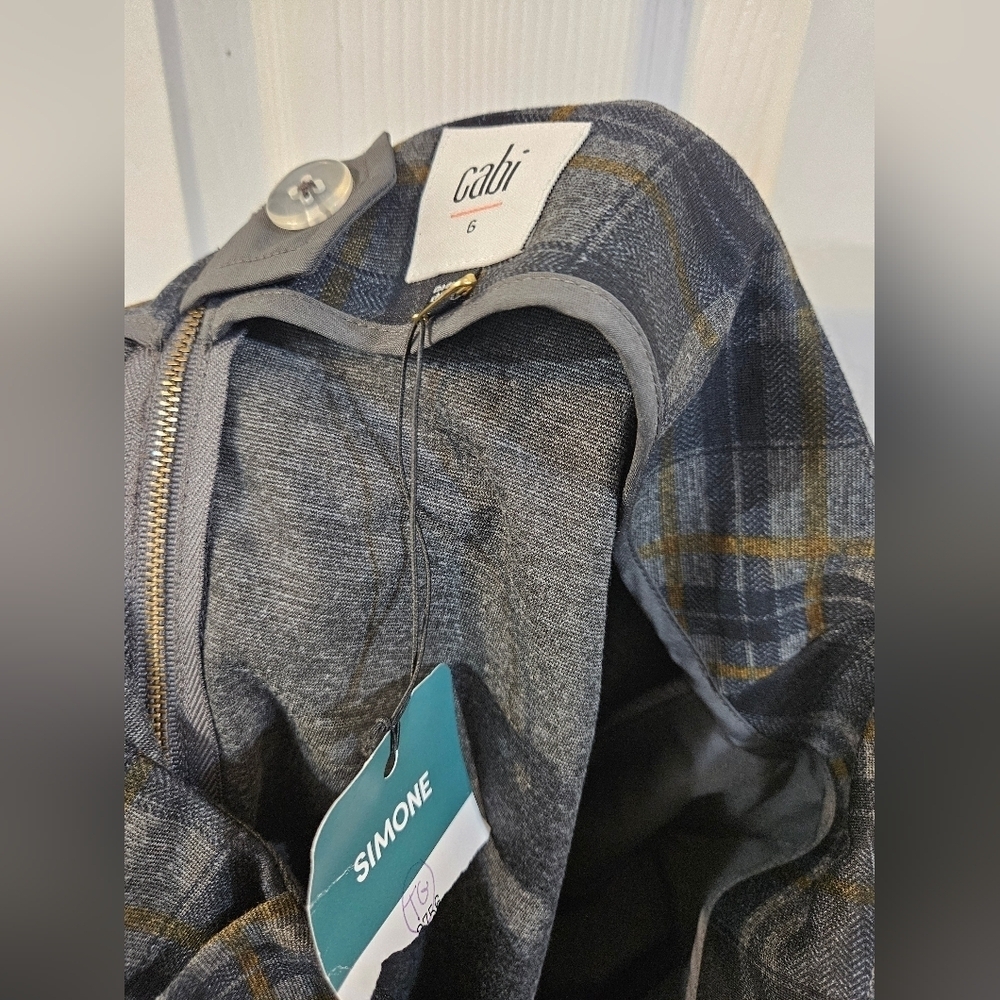 NWT Cabi Simone Plaid Women's Skirt - Picture 5 of 8